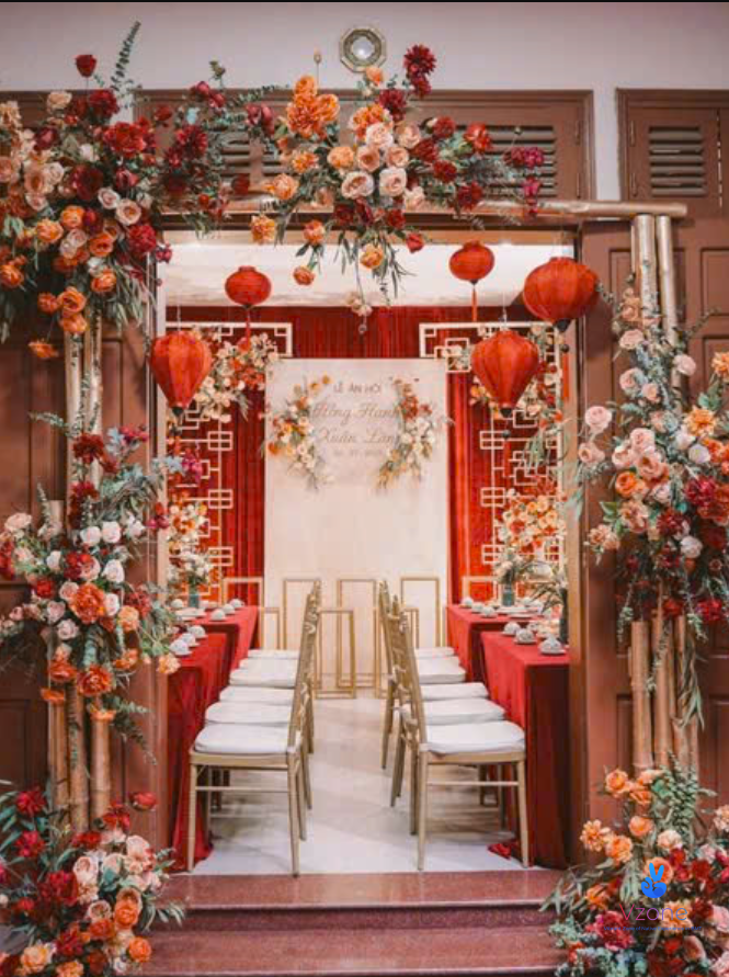 Cổng cưới phong cách truyền thống