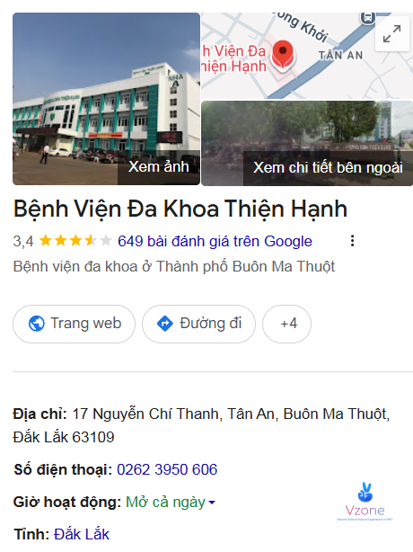 Khoa Răng Hàm Mặt thuộc Bệnh viện Thiện Hạnh