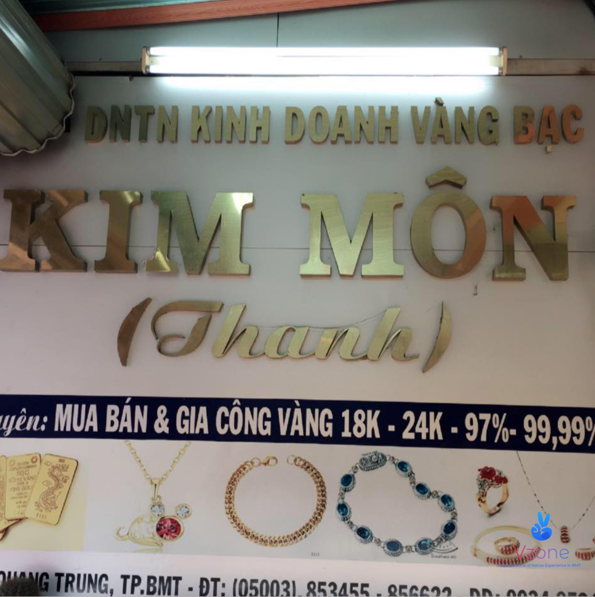 Thông tin về tiệm vàng Kim Môn BMT