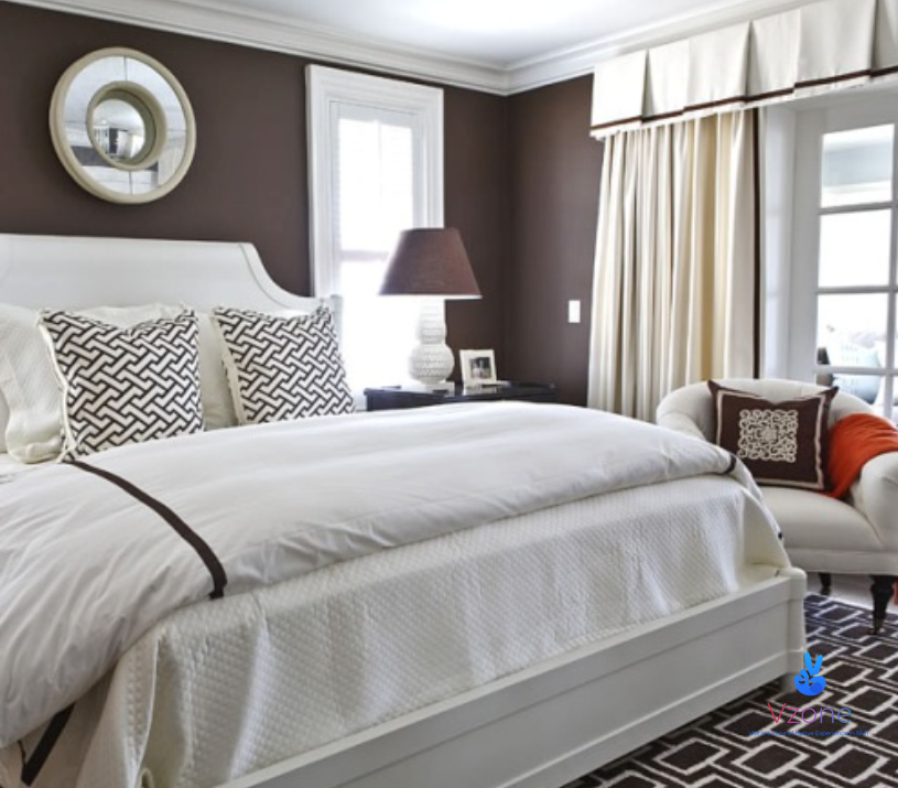 Nguyên tắc trang trí phòng ngủ với màu nâu cần ghi nhớ